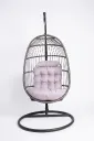 Silla Columpio Ovalada - Gris Claro