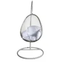 Silla Colgante Transparente Tipo Huevo - Blanca