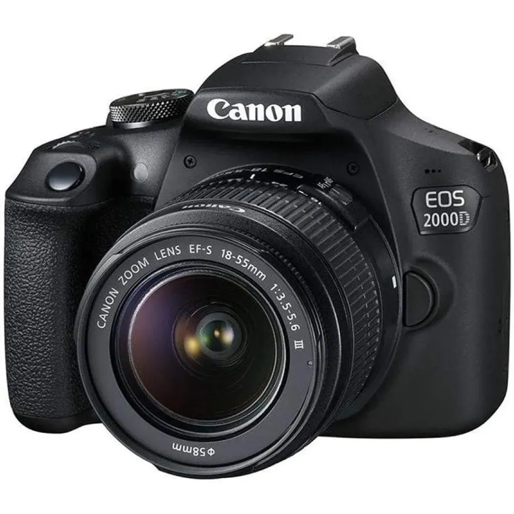 Kit Cámara DSLR Canon Rebel T7 (2000D) con Lente 18-55mm